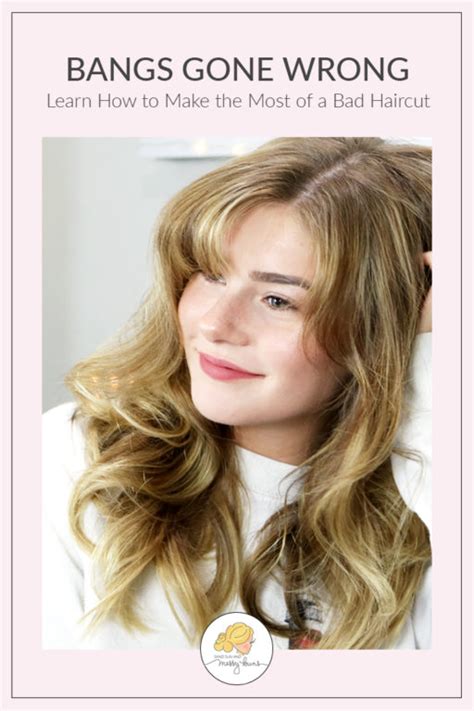 Salon Visit Gone Wrong? Here's How to Fix Bad Bangs | Sand Sun & Messy Buns