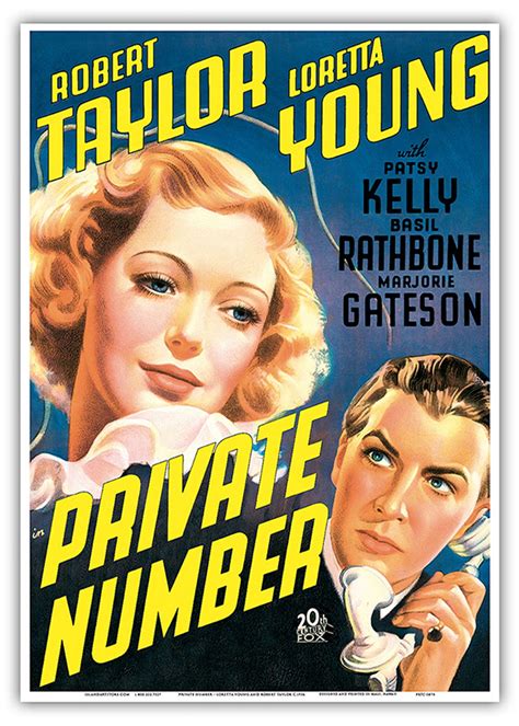 Private Number - starring Loretta Young and Robert Taylor - Vintage