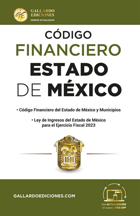 Código Financiero Del Estado De México 2024 Gallardo Ediciones