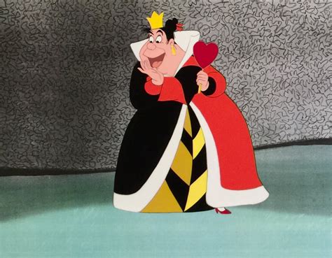 Animation Collection Original Production Cel Of The Queen Of Hearts