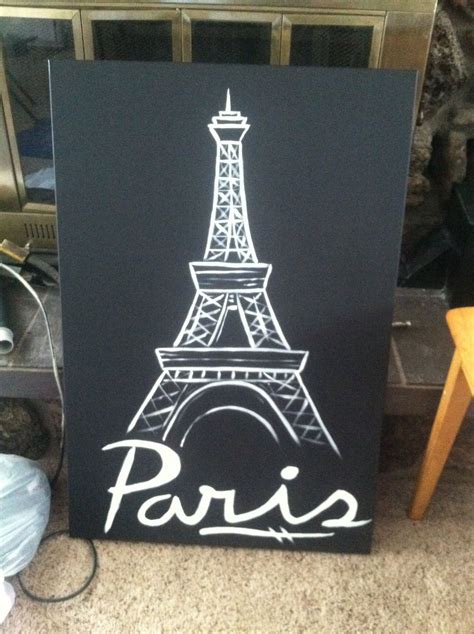 My Eiffel Tower Painting Paris Britart More Paris Room Decor Paris
