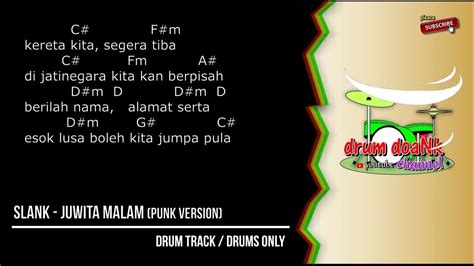 slank juwita malam punk version drums only [chord gitar and lirik] youtube