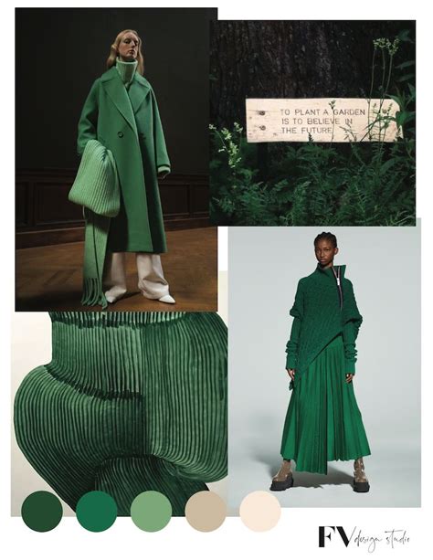 Green Is The Future Fall Fashion Vignette Color Trends Fashion Fall Winter Fashion