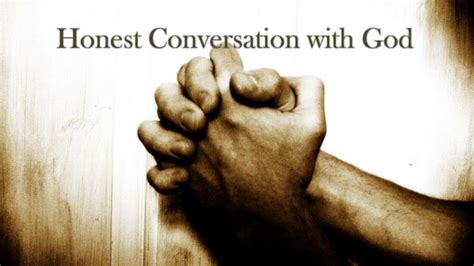 Ppt Honest Conversation With God Powerpoint Presentation Free