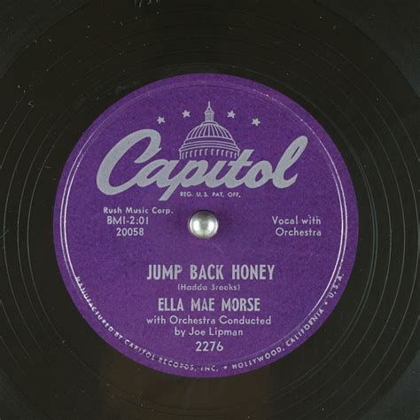 Jump Back Honey Ella Mae Morse Free Download Borrow And Streaming