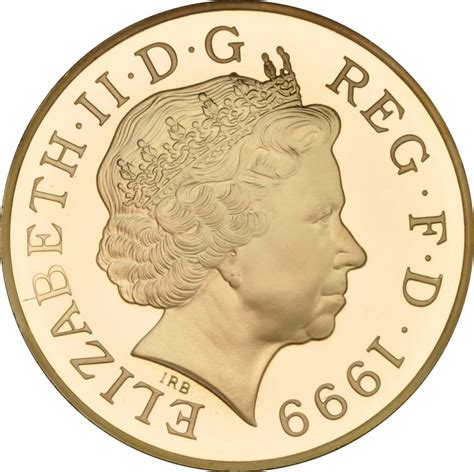5 Pounds Elizabeth Ii Millennium Gold Proof United Kingdom Numista