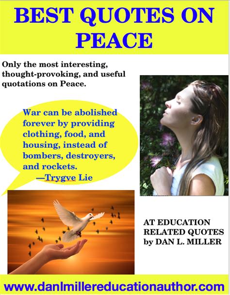 Peace Quotes Education Related Quotes Peace Quotes Quotes