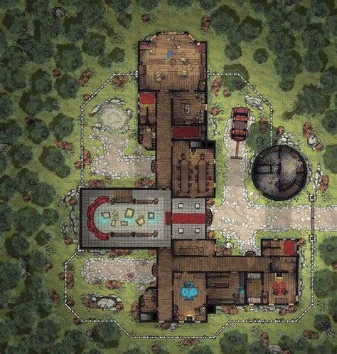The Margaster Mansion And More By Emma Daniel Minute Tabletop Fantasy City Map