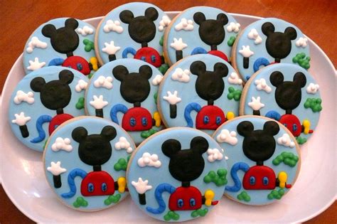 Mickey Mouse Clubhouse Disney Decorated Cookies To Use As Favors At A