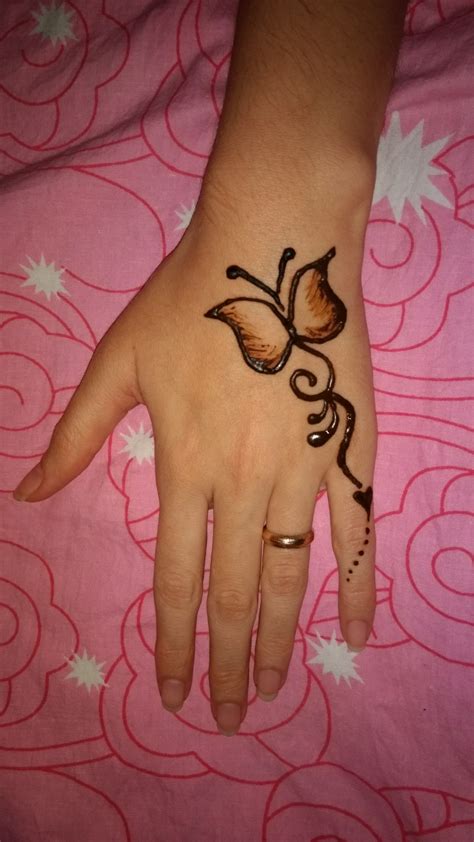 Butterfly Mehndi Tatoo Simple Henna Tattoo Henna Tattoo Designs