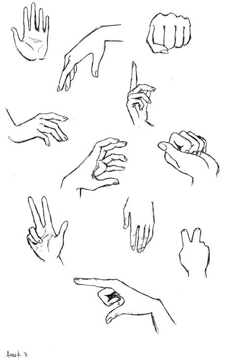 11 Hand Poses And References By Crimsonanaconda On Deviantart