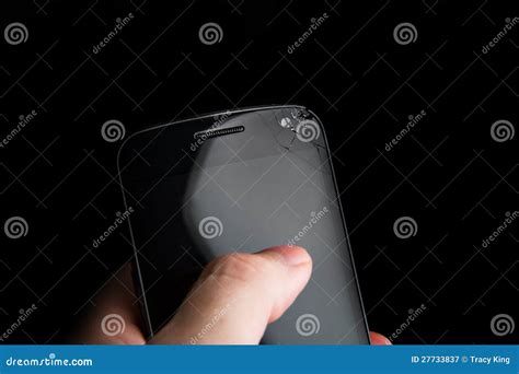 Chipped Display On A Smart Phone Stock Image Image Of Damage