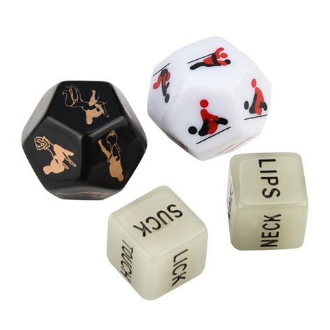 buy 4pcs beautiful exotic posture play dice fetish sex toys romance erotic craps at affordable