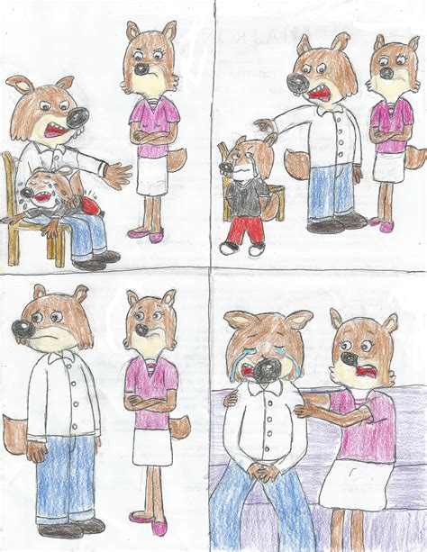 Mini Wolf Getting Spanked Comic By Willm3luvtrains On Deviantart