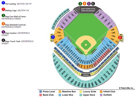 Tropicana Field Seating Chart View Two Birds Home