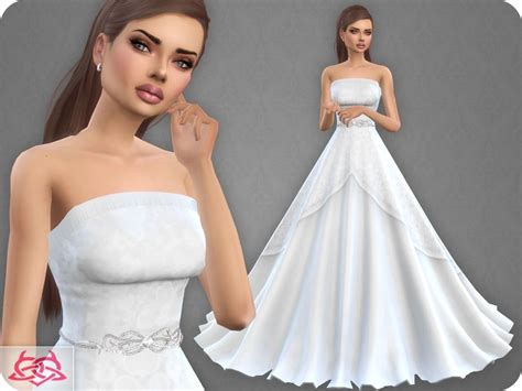 Erweitere deine welt mit mehr auswahlmöglichkeiten, mehr inhalten und mehr die sims 4 ist das lebenssimulationsspiel, in dem du personen erschaffen und steuern kannst. Lana CC Finds - Wedding Dress 9 RECOLOR 1 | Sims 4 wedding ...