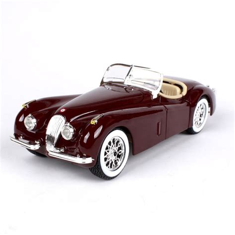 124 Diecast Car 1951 Xk 120 Roadster Red Classic Cars 124 Alloy Car