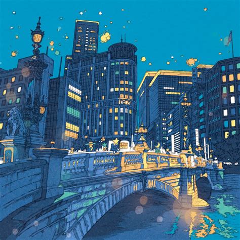 Tokyo Metropolenihonbashi Anime City City Illustration Pictures To