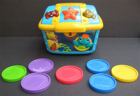 Baby Einstein Treasure Chest Count Discover Toy 7 Coins 3 Languages