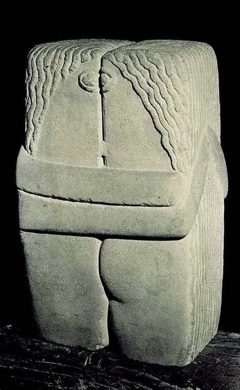The Kiss By French Romanian Sculptor Constantin Brancusi Offers A Symbolic Interpretation Of A