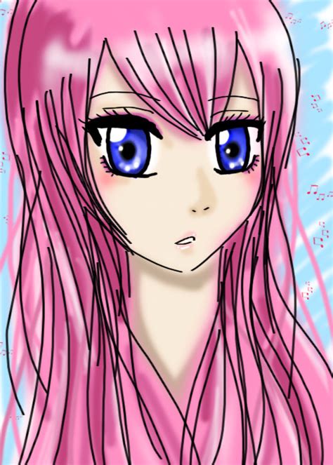 Pink Hair With Blue Eyes By Asiantofu On Deviantart