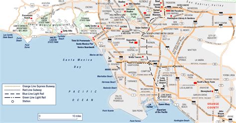 Stadtplan Von Los Angeles Detaillierte Gedruckte Karten Von Los