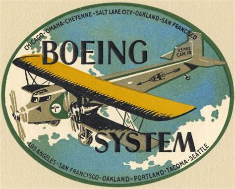 Vintage Boeing Vintage Airline Posters Airline Logo Vintage Airlines