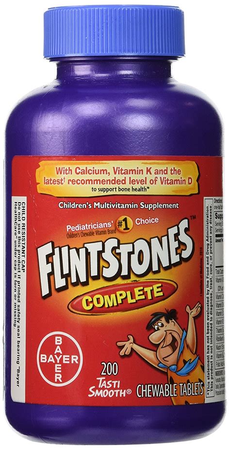 What are the effects of vitamin d deficiency in children? Flintstones Complete Childrens Multivitamin - 200 Chewable ...