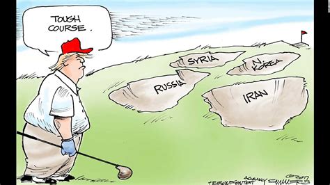 Trump At 100 Days Cartoon Views From Around The World