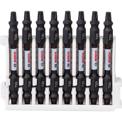 Bosch Impact Torx Screwdriver Bit T20 65mm Pack Of 8