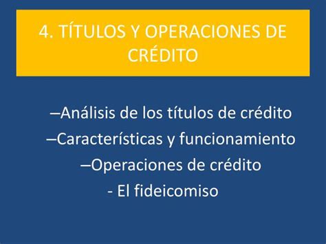 Ppt T Tulos Y Operaciones De Cr Dito Powerpoint Presentation Free Download Id