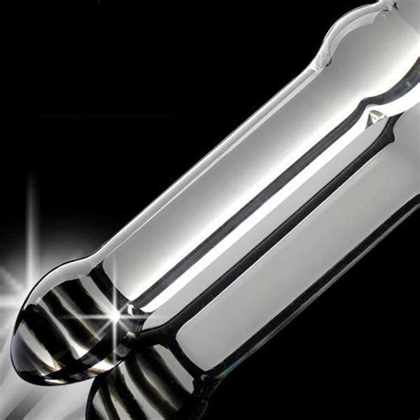 New Double Head Sheer Pyrex Glass Crystal Dildo Fake Penis Sex Toys