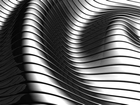 Abstract Metallic Grayscale Curved Wallpapers Hd Desktop And