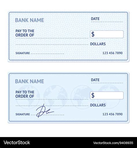 Bank Of America Check Template
