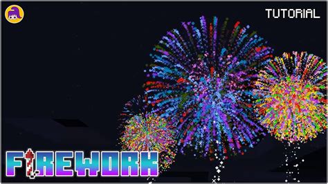 How To Create Different Fireworks Minecraft Tutorial Youtube