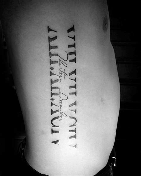 100 Roman Numeral Tattoos For Men Manly Numerical Ink Ideas Roman