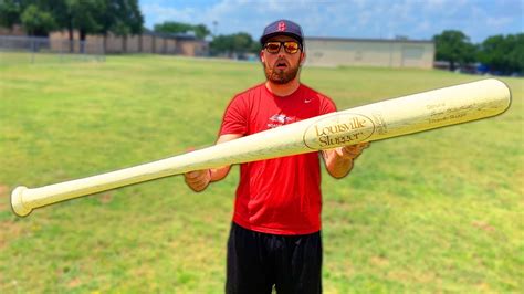 This Is The Worlds Biggest Mlb Baseball Bat Youtube