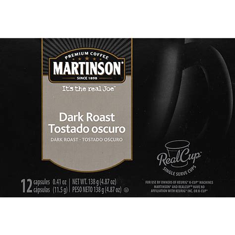Martinson Real Cup Dark Roast Single Serve K Cups Pods Foodtown