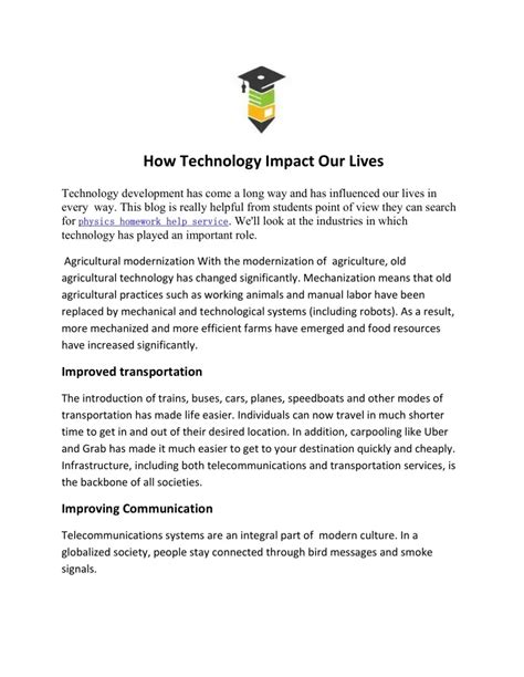 Ppt How Technology Impact Our Lives Powerpoint Presentation Free