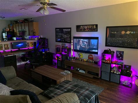 My Living Roombattle Station Living Room Gaming Setup Small Game