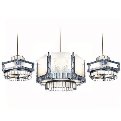 Check out our art deco ceiling shade selection for the very best in unique or custom, handmade pieces from our lamp shades shops. Art Deco Theater Chandelier and Matching Ceiling Fans at ...