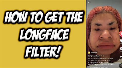How To Get The Long Face Tiktok Filter Easy 🎥 Tiktok Tutorials