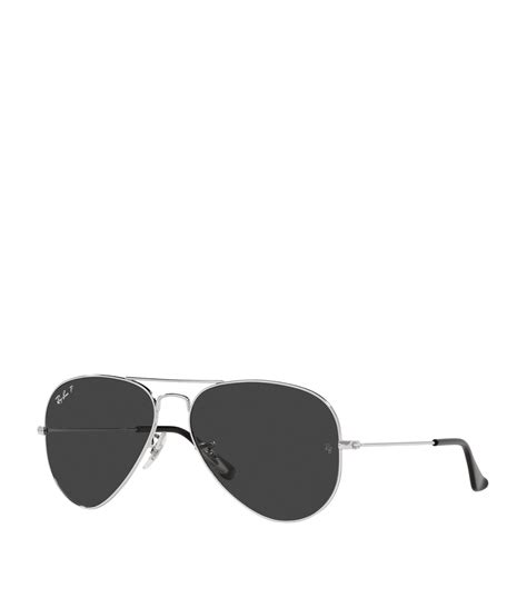 Ray Ban Silver Aviator Sunglasses Harrods Uk