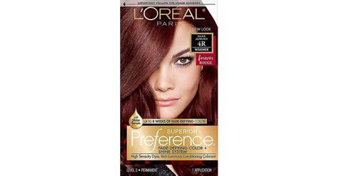 Loreal Paris Superior Preference Permanent Hair Color 10 Ea Dark Auburn 4r Compare Prices