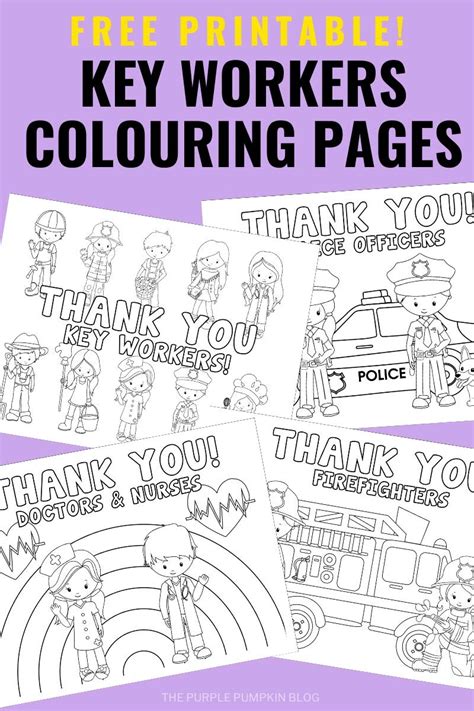 Families are looking for small ways to say thank you and help bring joy to their local communities. Free Printable Key Workers / Essential Workers Coloring Sheets