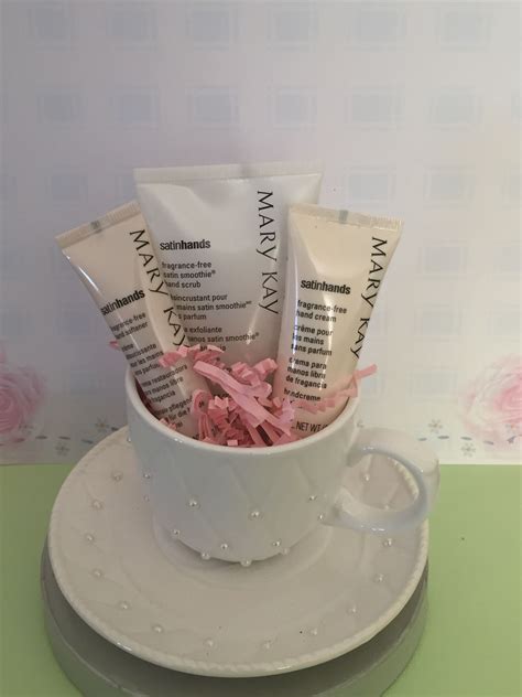 Travel Size Mary Kay Satin Hands inside a teacup | Mary kay satin hands, Mary kay gifts, Mary 