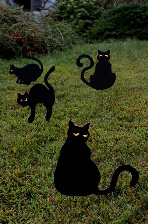 Black Cats Outdoor Halloween Handmade Halloween Decorations