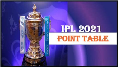 Ipl 2021 Points Table League Match Ended These 4 Teams Qualified
