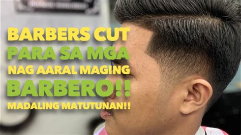 classic barbers cut haircut tutorial tagalog youtube