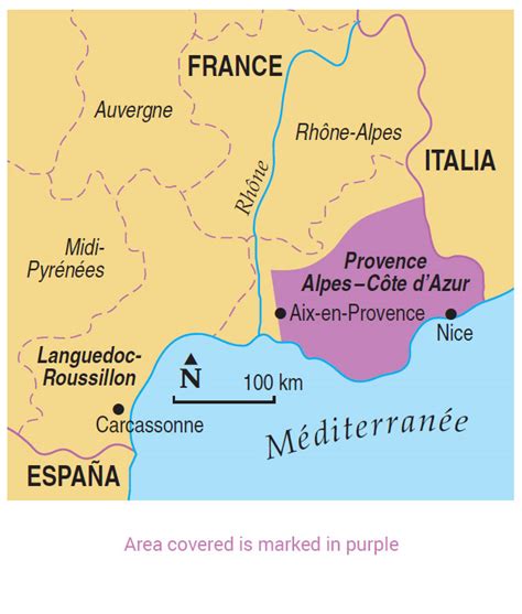 Map Of Provence In France World Map